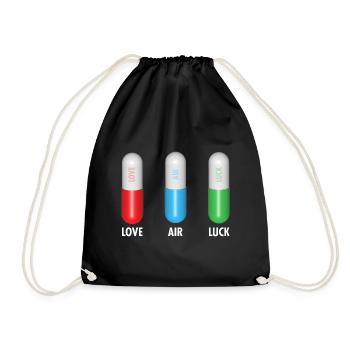 Pilules pour l’amour Air Luck - Sac de sport léger - noir - Devant