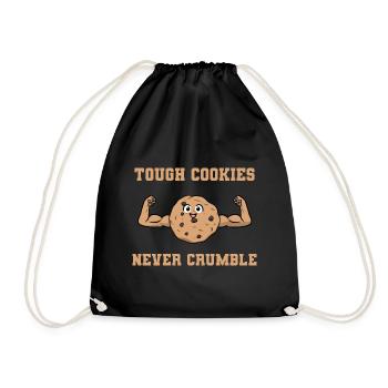 Tough Cookies Never Crumble Konditor - Turnbeutel - Schwarz - Vorne