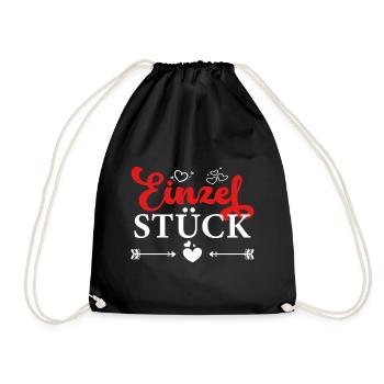 Einzelstück - Turnbeutel - Schwarz - Vorne