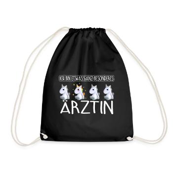 ÄRZTIN - Toll - Turnbeutel - Schwarz - Vorne