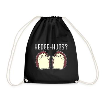 Hedge-hugs? Igel Tierarzt - Turnbeutel - Schwarz - Vorne