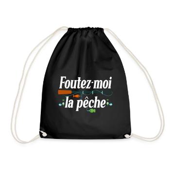 Pêche Pêcheur Cadeau Humour Citations Poissons - Sac de sport léger - noir - Devant