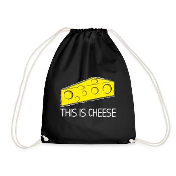 C’est du fromage - Sac de sport léger - noir - Devant