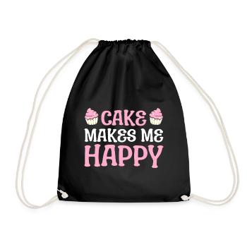 Ich liebe Backen Bäcker - Turnbeutel - Schwarz - Vorne