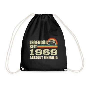 Legendary since 1969 - absolutely unique - Drawstring Bag - black - Front
