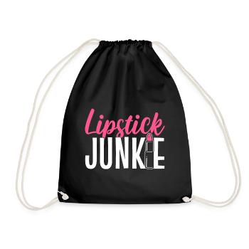 Lustiger Make-up-Künstler Lippenstift Hamster - Turnbeutel - Schwarz - Vorne