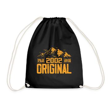 Vintage 2002 Cadeau d’anniversaire - Retro 2002 - Sac de sport léger - noir - Devant