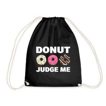 Donut Judge Me Donut Maker - Turnbeutel - Schwarz - Vorne