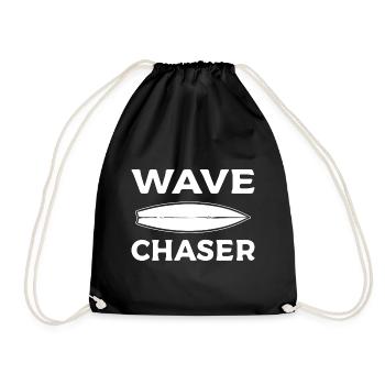 Wave Chaser Schwimmer - Turnbeutel - Schwarz - Vorne