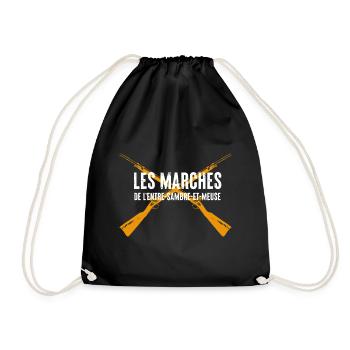 Les Marches de l'Entre-Sambre-et-Meuse - Sac de sport léger - noir - Devant