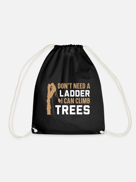 Je n’ai pas besoin d’échelles, je peux grimper aux arbres - Sac de sport léger - noir