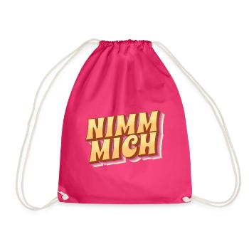 Nimm Mich - Turnbeutel - Fuchsia - Vorne