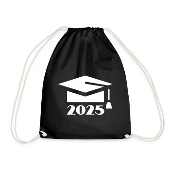 ABI 2025 Abitur Graduation Ceremony Graduation Ball - Drawstring Bag - black - Front