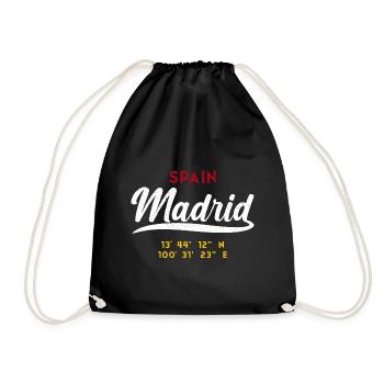 Capital De Espana Madrid Maincity Spain - Turnbeutel - Schwarz - Vorne