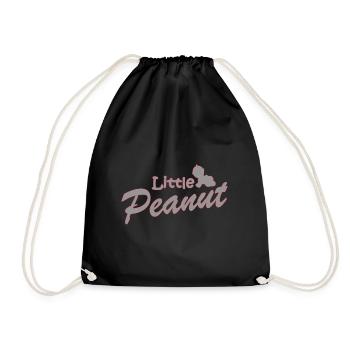 Petite Cacahuète. Nouveau bébé. * MEILLEUR VENDEUR * Garçon. Fille - Sac de sport léger - noir - Devant