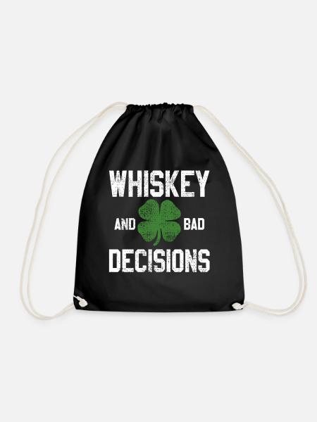 Irischer Whiskey - Turnbeutel - Schwarz