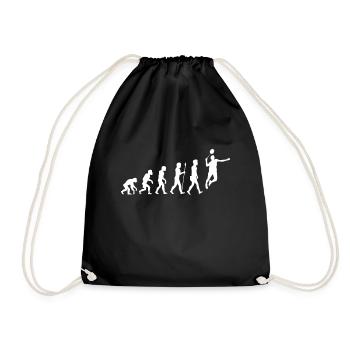 badminton federball sport evolution - Turnbeutel - Schwarz - Vorne
