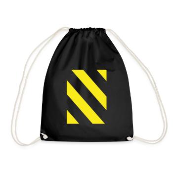 symbol - Drawstring Bag - black - Front