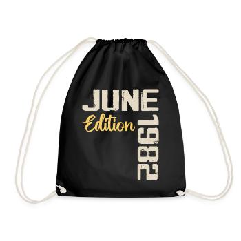 Né(e) en Juin 1982 Cadeau Juin 1982 Anniversaire - Sac de sport léger - noir - Devant