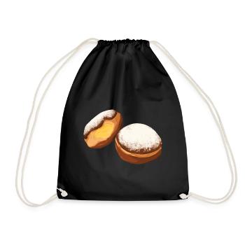 Krapfens Beignets De carnaval Crêpes berlinoises - Sac de sport léger - noir - Devant