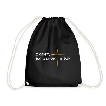 Je ne peux pas mais je connais un gars chrétien de Jésus - Sac de sport léger - noir - Devant