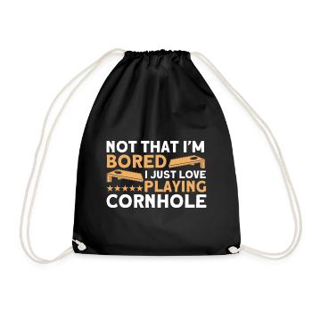 Cornhole Game Cornhole Joueur Cornhole Cadeau - Sac de sport léger - noir - Devant