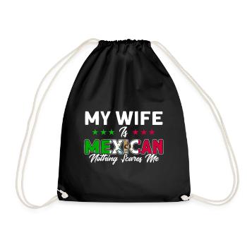 Drapeau mexicain Cadeau de racines mexicaines - Sac de sport léger - noir - Devant