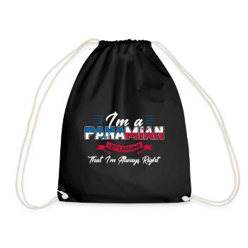 Drapeau panaméen cadeau racines panaméennes - Sac de sport léger - noir - Devant
