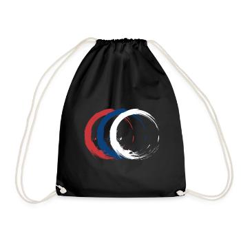 Serbia - Drawstring Bag - black - Front