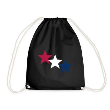 Stars Patriotic Drapeau américain USA - Sac de sport léger - noir - Devant