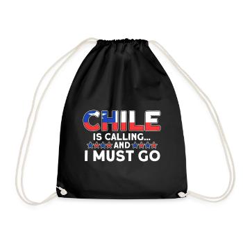 Chile calls Chile Souvenir - Drawstring Bag - black - Front