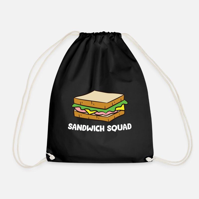 Sandwich - Sandwich Squad - Turnbeutel - Schwarz