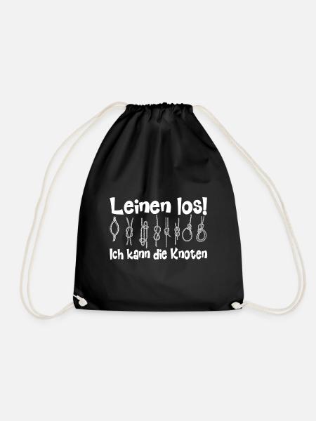Leinen los! - Turnbeutel - Schwarz