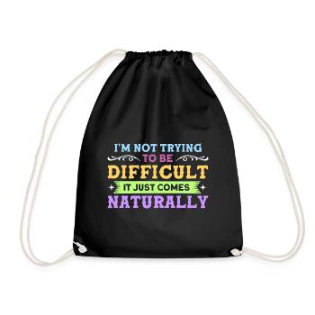 Personnes âgées Grand-père sarcastique - Sac de sport léger - noir - Devant