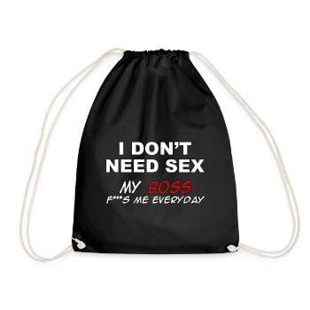 Je n’ai pas besoin de sexe, mes seins me baisent tous les jours - Sac de sport léger - noir - Devant