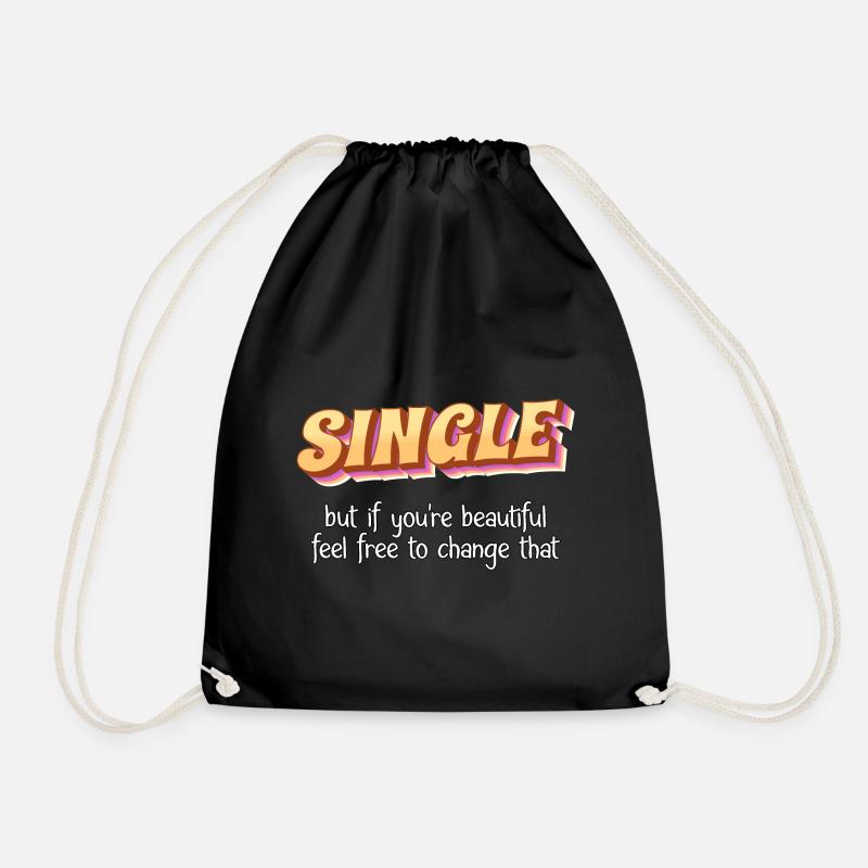 Single - Turnbeutel - Schwarz