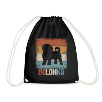 Bolonka Zwetna cadeau chien - Sac de sport léger - noir - Devant