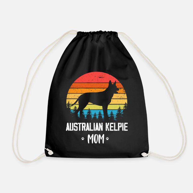 Australian Kelpie Mom - Turnbeutel - Schwarz