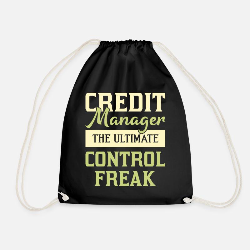 Credit Manager The Ultimate Control Freak - Drawstring Bag - black