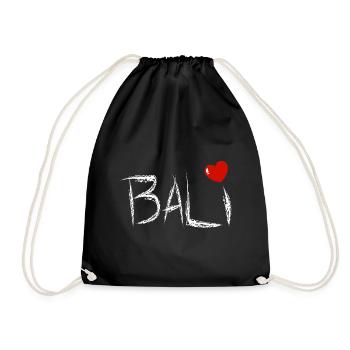 Bali - Indonesien - Turnbeutel - Schwarz - Vorne