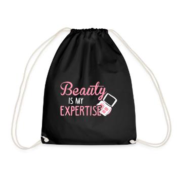 Beauty expert - Drawstring Bag - black - Front