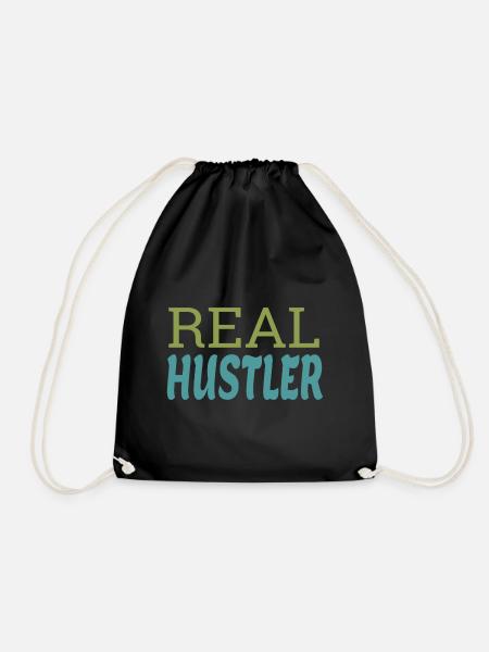 Real Hustler - Turnbeutel - Schwarz