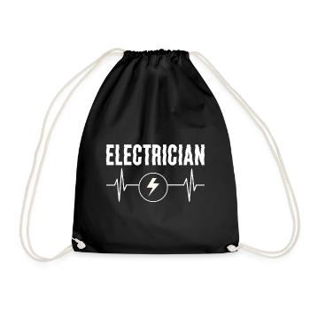 Electrician Lineman - Turnbeutel - Schwarz - Vorne