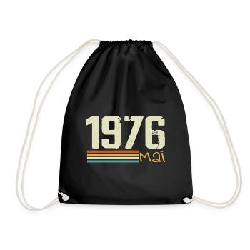 Mai 1976 - Sac de sport léger - noir - Devant