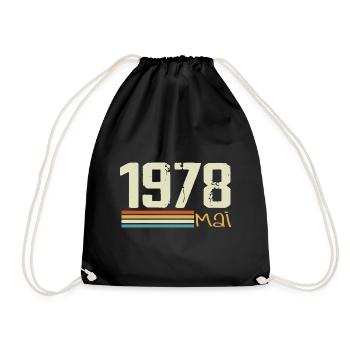 Mai 1978 - Sac de sport léger - noir - Devant