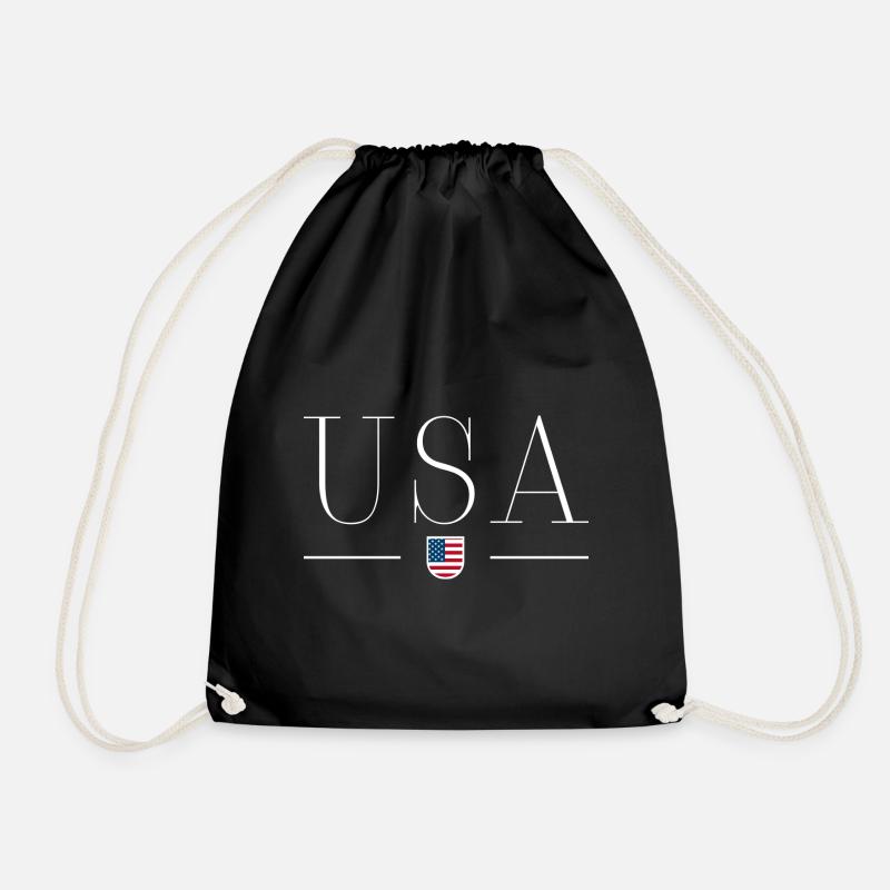Ich liebe USA - Turnbeutel - Schwarz