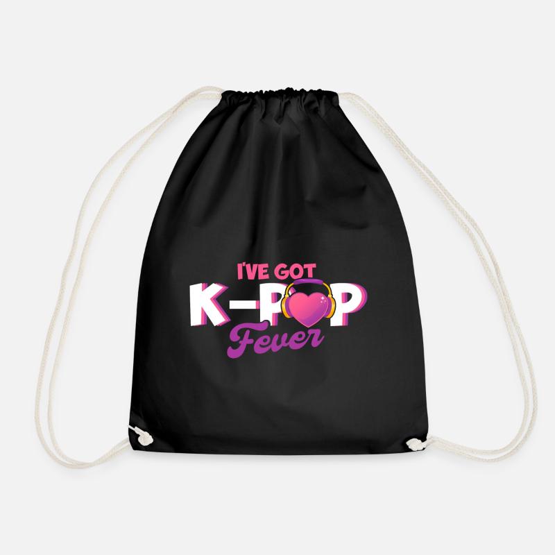 K-Pop Fan K-Pop Marchandise K-Pop Cadeau K-Pop - Sac de sport léger - noir