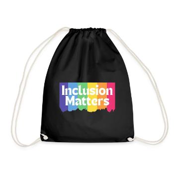 Cool Special Education Autism Inclusion Matters - Drawstring Bag - black - Front
