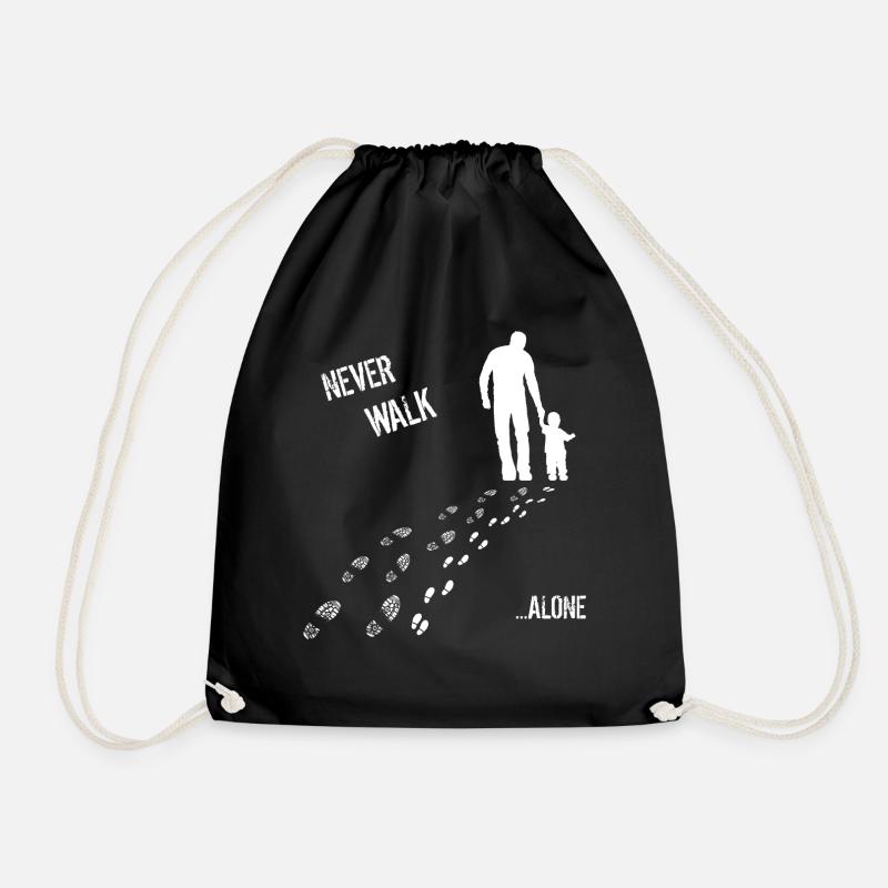 VATER & SOHN NEVER WALK ALONE - Turnbeutel - Schwarz