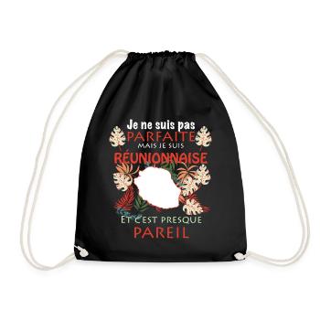 Réunionnaise Parfaite Femme Réunion - Sac de sport léger - noir - Devant